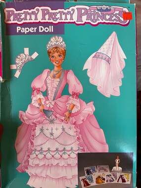 Pretty Pretty Princess Paper Doll - 1991 Golden USA -